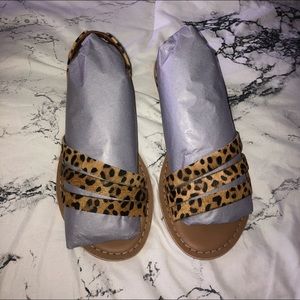 Cheetah Print Sandals